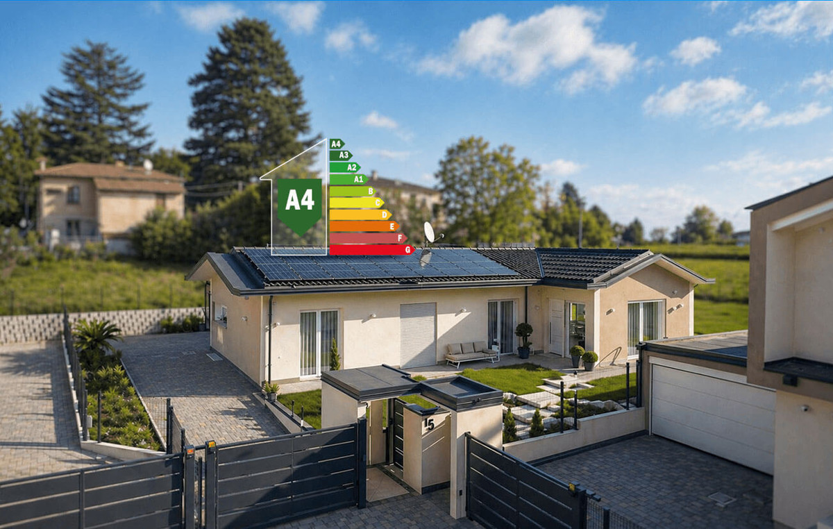 esempio di casa in classe energetica a4